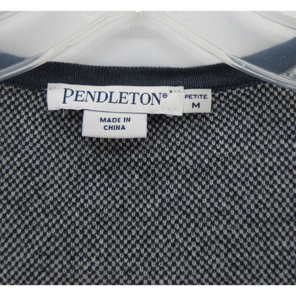 Pendleton Sweater Medium Petites Linen Blend Card… - image 8